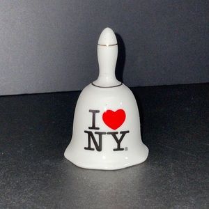 I ❤️ NY Porcelain Dinner Bell 3” Collectible Souvenir New York